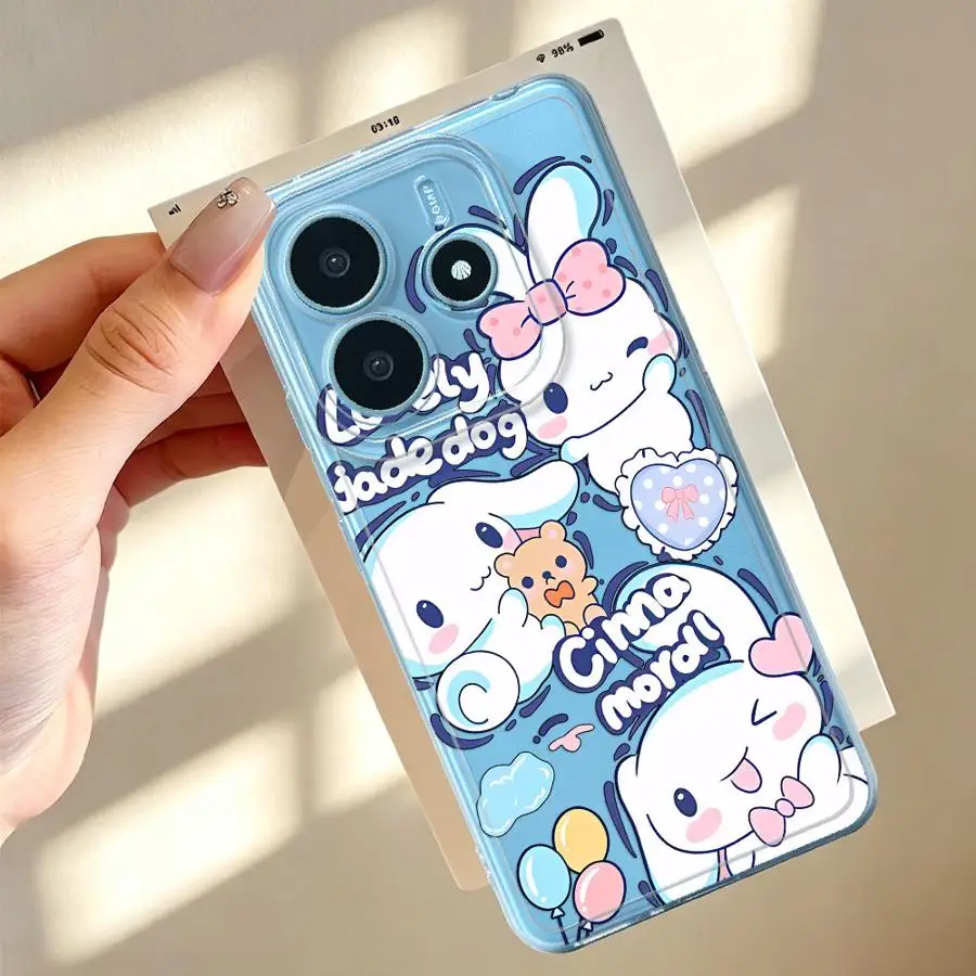 Lovely Sanrio Cinnamoroll Soft Phone Cover Case for Xiaomi Redmi Note 15 11S 10S 9 10 13C 11 A4 12S 14C 12 Note 13 14 Pro Plus view 4