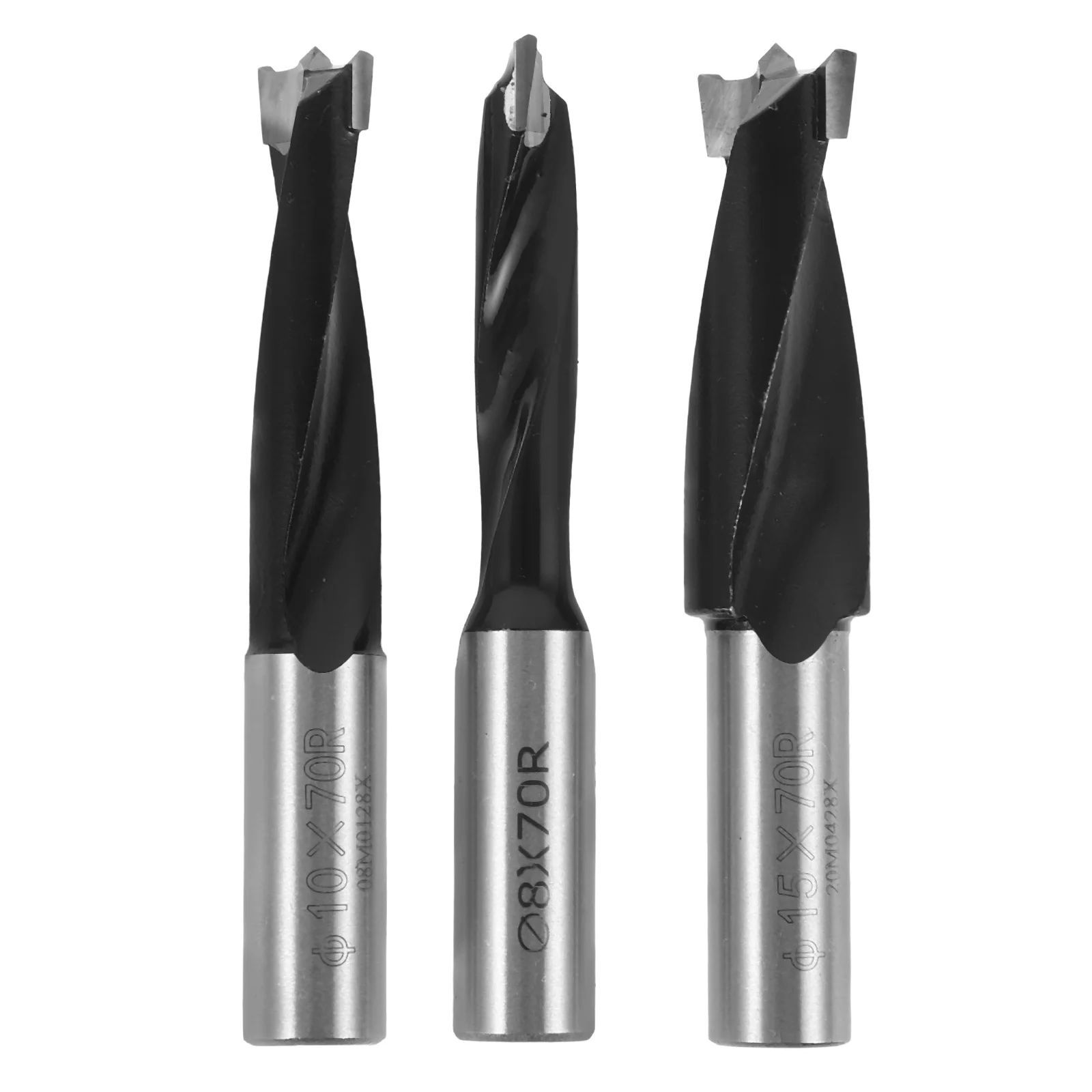 

3Pcs Woodworking Drill Bits Wood Splitter Heat Treated Metal Splitter Drill Bit Log Separator Woodworking Tool