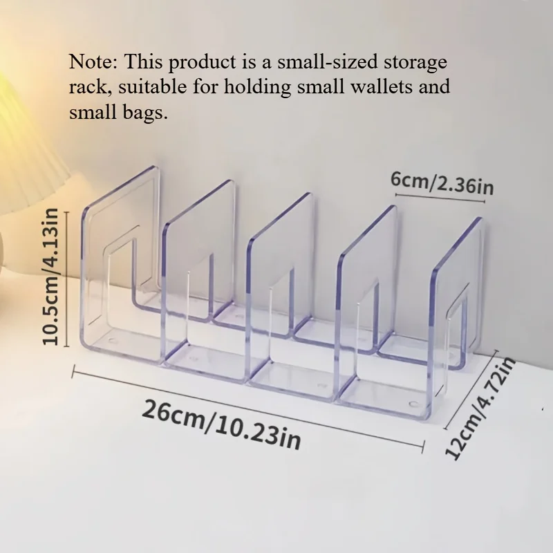 2pcs Luxury Handbag & Wallet Organizer Stand, Small Display Rack, Closet Dustproof Wardrobe Storage Bag for Home Organization