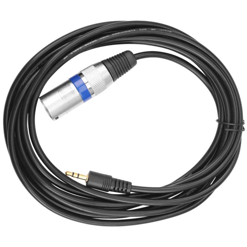 3m 3,5 мм стерео разъем для 3-контактного XLR Мужской микрофонный кабель аудио запись