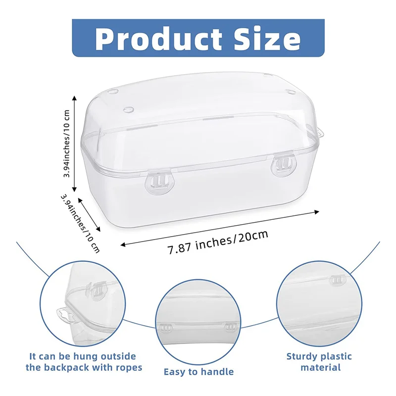 B72A 6X الغوص قناع الوجه حالة الغوص قناع مربع الوجه الغوص غص قناع حالة حملق قناع الوجه #6