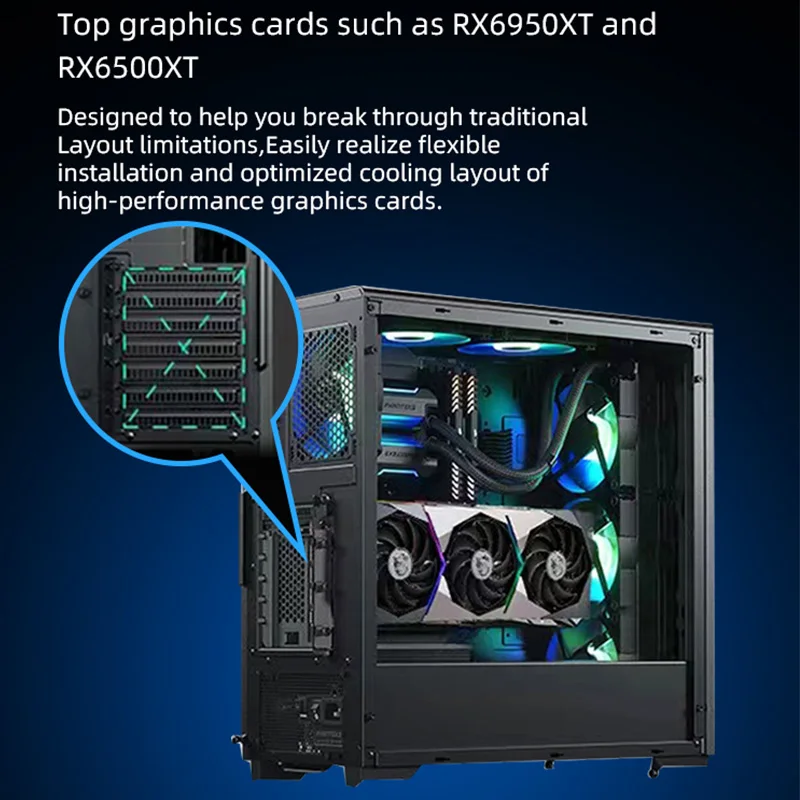 Imagem -06 - Teucer-gpu Suporte de Montagem Kit Graphics Card Holder Pcie4.0 X16 Riser Cabo 90 Graus Ângulo Direito Xtension Video Card Holder