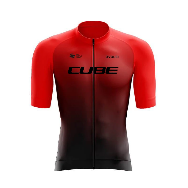 Rvouei Cube Team Schnell Trocknend Radfahren Jersey Set Sommer Kleidung MTB Bike Uniform Maillot Ropa Ciclismo Hombre Fahrrad Anzug