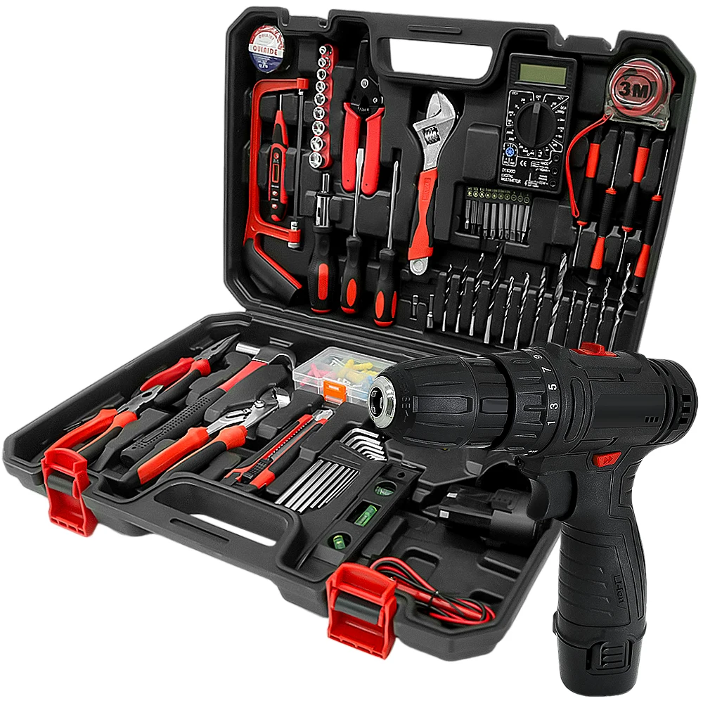 

25+1 Torque Setting Cordless Drill tools kit Set , Ultimate DIY Tool Kit for Home, Office & Garden Repair with Accessories