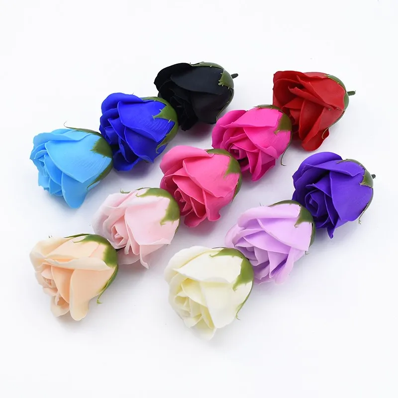 5/10 pcs Artificial Soap Flower Bathing Petals Wedding Decorative Bridal Accessories Clearance Home Decor Teddy Bear of Roses