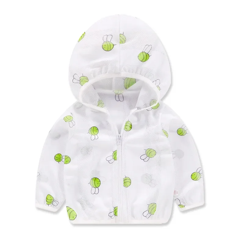 Children's Sunscreen Clothing Jacket Summer New Boys Little Girls Thin Coat Kids Outdoor Breathable Clothes KF1016