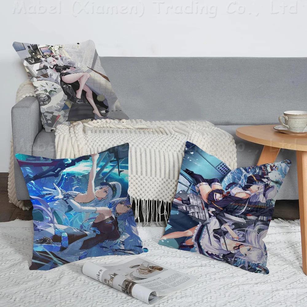 

Azur Lane Maple Design Cushion Cover Happy Autumn Harvest Decor Holiday Decorati Pillow Cover