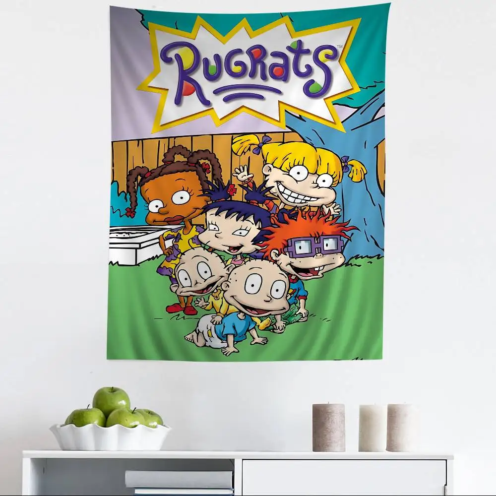 Cartoon Funny R-Rugrats DIY Wall Tapestry for Living Room Home Dorm Decor Wall Art Decor