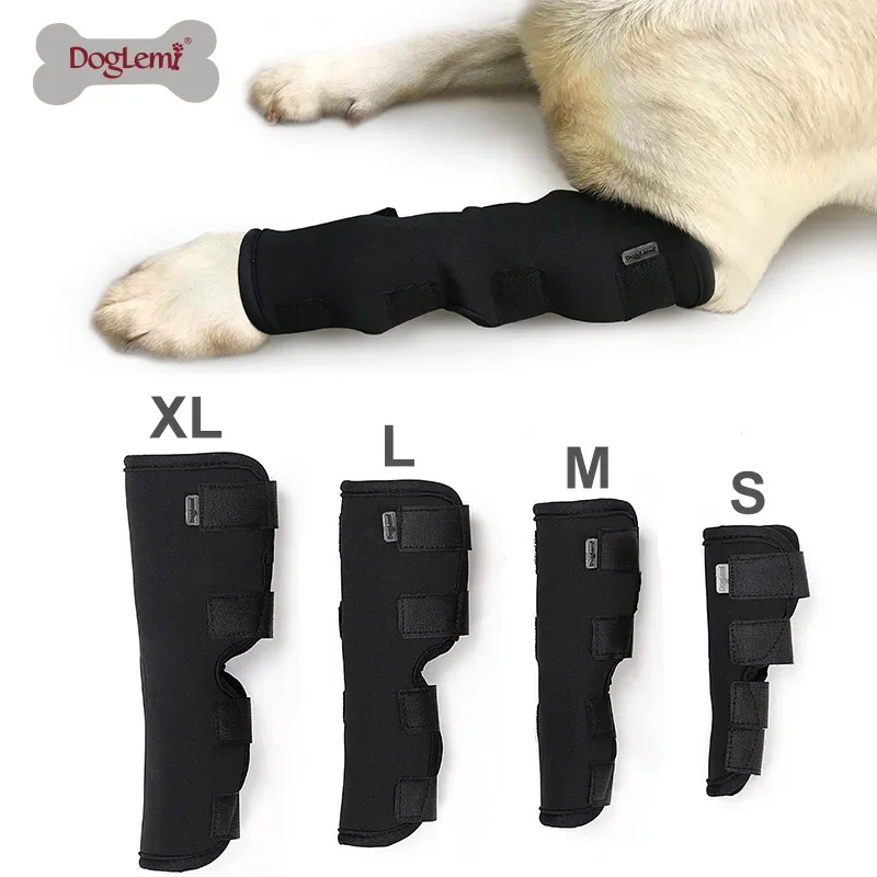 Dog Leg Wraps Pet Leg Injury Anti Lick Joint Fixation Recovery Straps Teddy Golden Leg Brace Foot Wraps