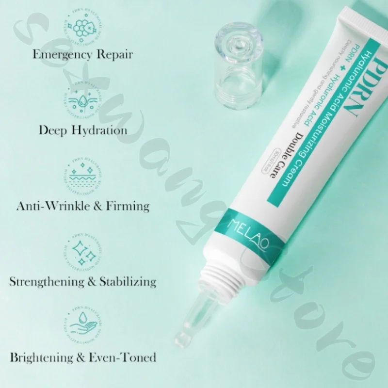PDRN hyaluronic acid moisturizing cream 30ml double locks water, moisturizes and refreshes skin, soothes dry and rough skin