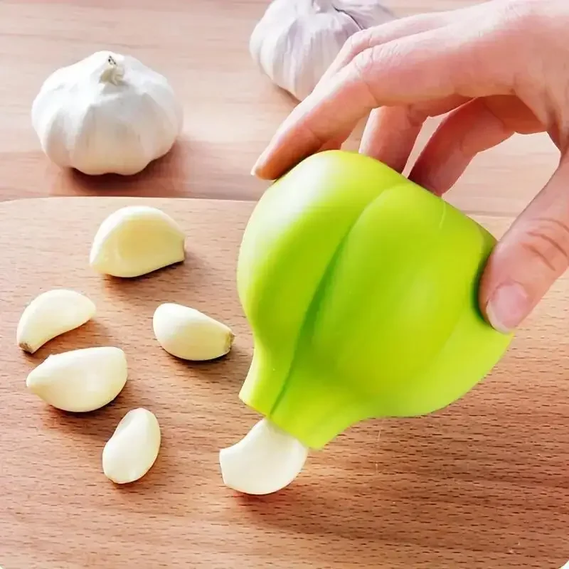 1pc Silicone Garlic Peeler, Soft and Flexible Kitchen Tool for Easy Garlic Peeling Pelador de papas Orange peeler Slicer Potato