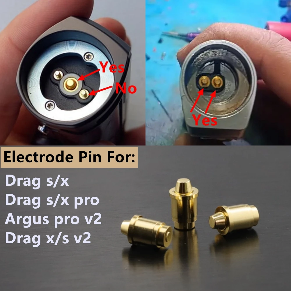100-10pcs Connector Pogo Pin Drag/Argus Electrode Battery Spring Pin 5A-20A For Drag s/x Pro/Argus Pro v2/Drag x/s v2