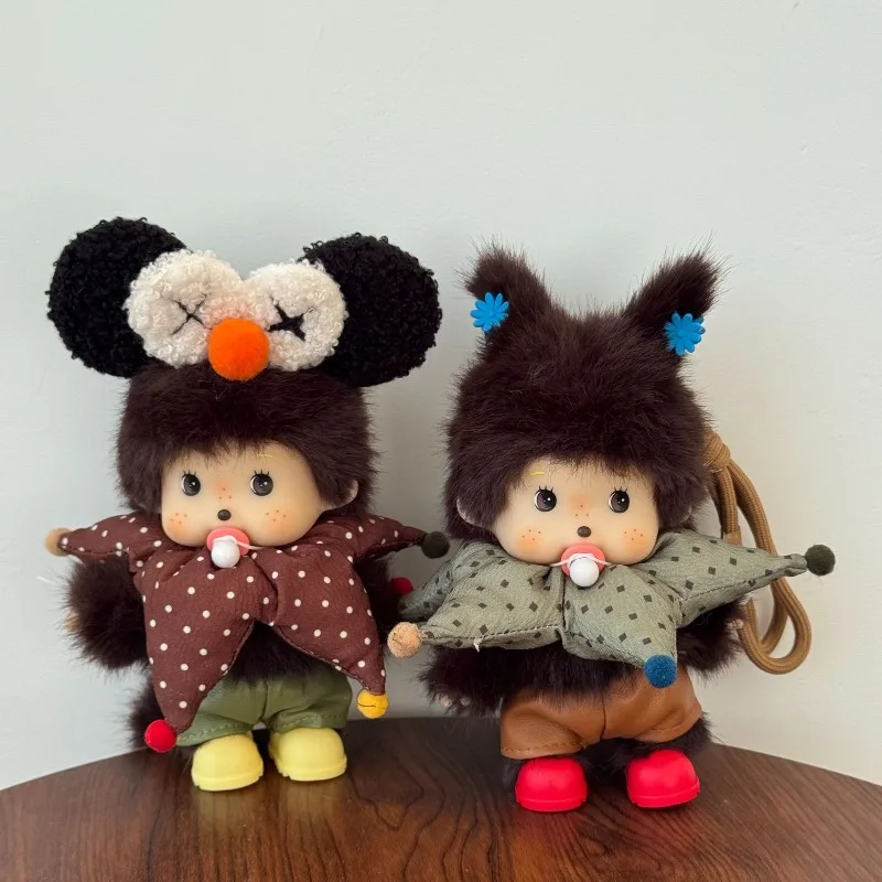 Monchhichi Cute Plush Toy Stuffed Animal Toy Soft Fluffy Plush Figure Adorable Collectible Plushie Gift for Fans Decorative