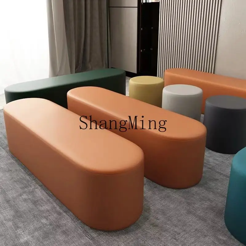 

FG door bench bedroom bedside sofa long strip kindergarten combination round stool clothing store stool
