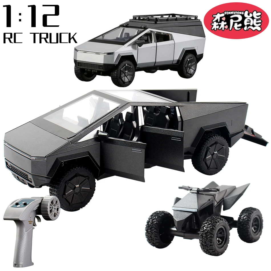

SENNIXIONG 1:24 4WD Tesla RC Cyber Off-road Car RTR Rock Crawler All Terrain Vehicle Climbing Truck Alloy Pickup Toy for Adult