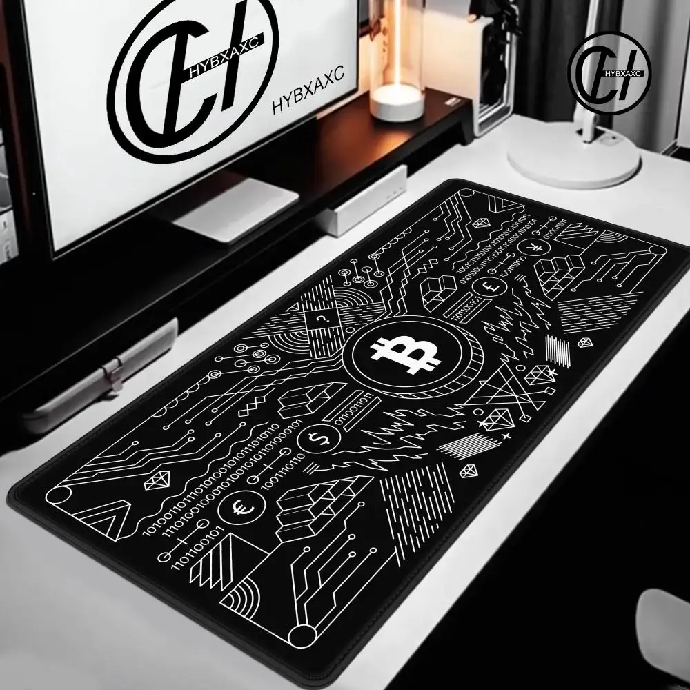 

1200x600 Bitcoin Logo New Arrivals Gamer Speed Mice Retail Rubber Mousepad Size for big CSGO Game Desktop PC Laptop