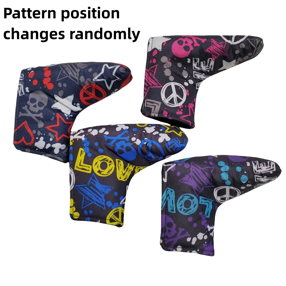 1Pc Skeleton Theme Cloth Golf Putter Cover Suitable For Men And Women Personalized Golf Club Head Cover