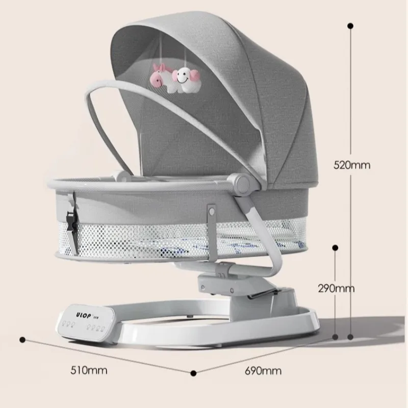 Electric Baby Bouncer Bluetooth Music Swing Enabled Automatic, Baby Rockers Electric Motorized Infant Swings