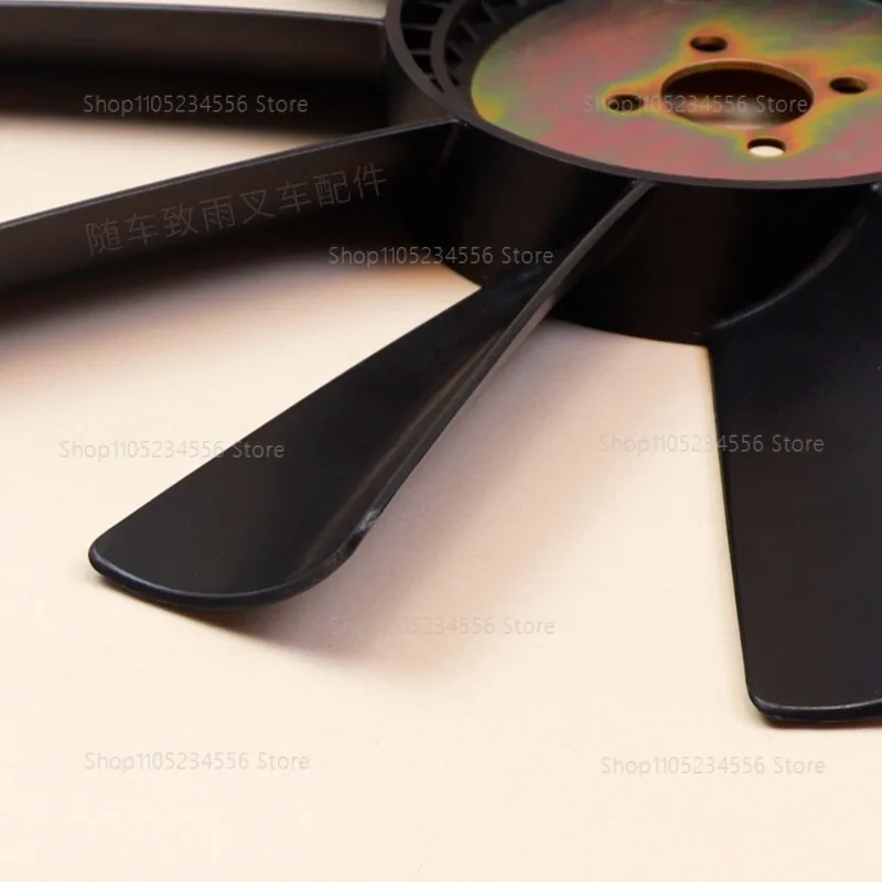 Forklift engine water tank fan blade with four holes and ten pieces, suitable for Hangcha Heli with Xichai XC6110