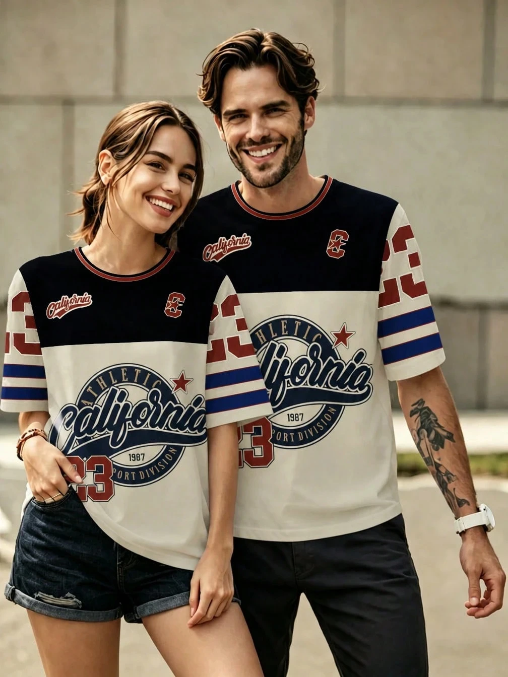 Fashionable California No. 23 Baseball Style Academy Sports jersey Men Women Unisex Children Family Daily Casual Sports Tee Tops