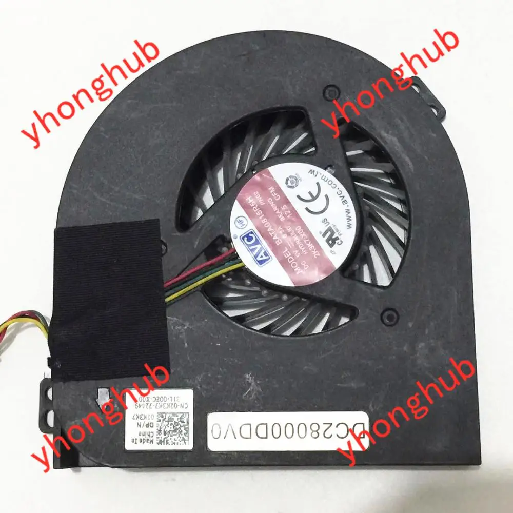 KSB0705HC BK1L DC28000B2DL 01G40N BATA0815R5H تيار مستمر 5 فولت 0.6A خادم مروحة التبريد