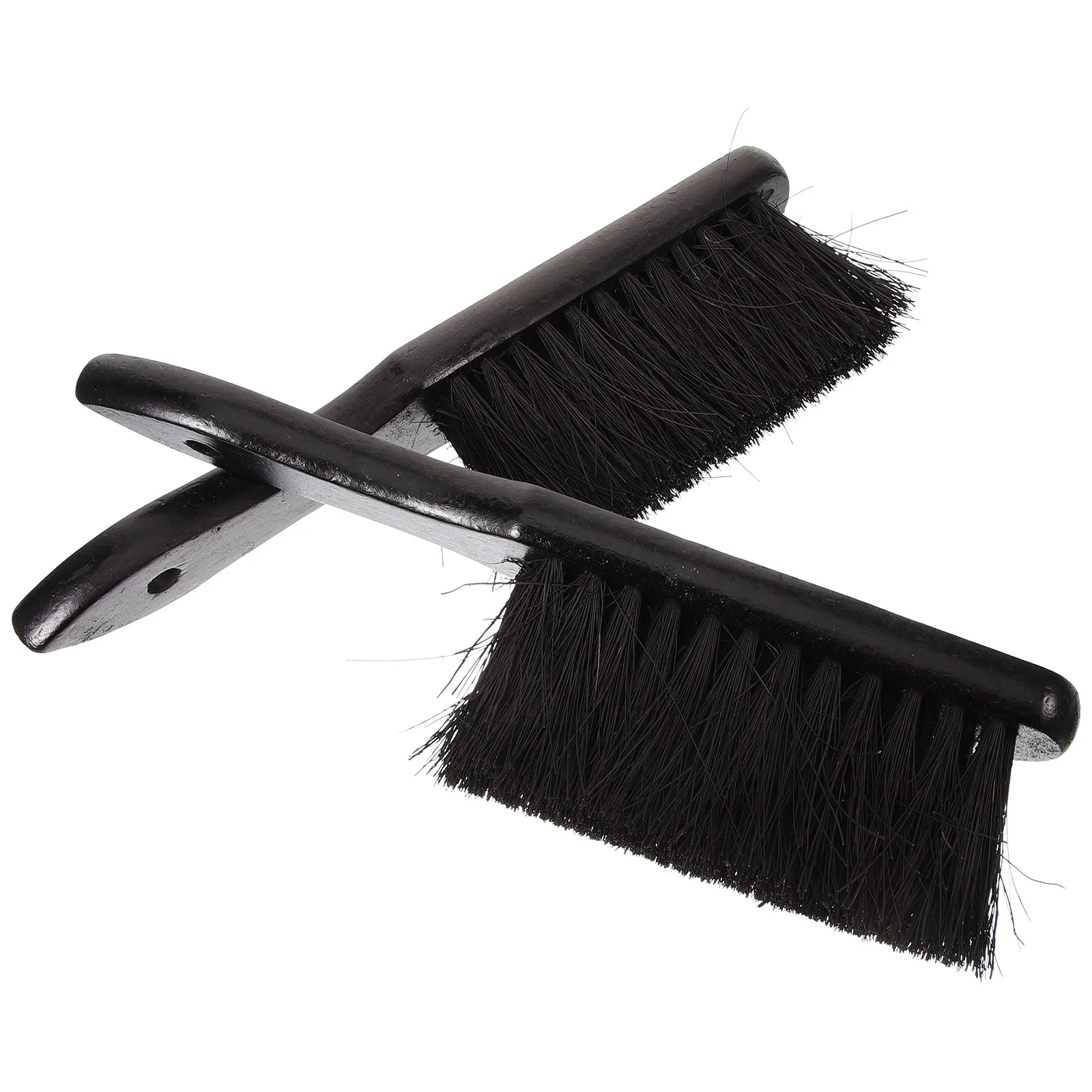 

2 Pcs European Style Cleaning Brush Broom Kitchen Accessories Stove Mantel Fireplace Tools Wooden Bench for Duster