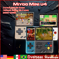 MIYOO MINI V4 Retro Handheld Game Players Consoles Portable Video Game 2 .8''IPS Linux System OCA  Game Console For Boy Gift