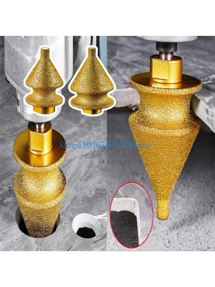 652F Carbides Cone Tile Bit Beveling Chamfer Bit for Tile Marble Thread Shank
