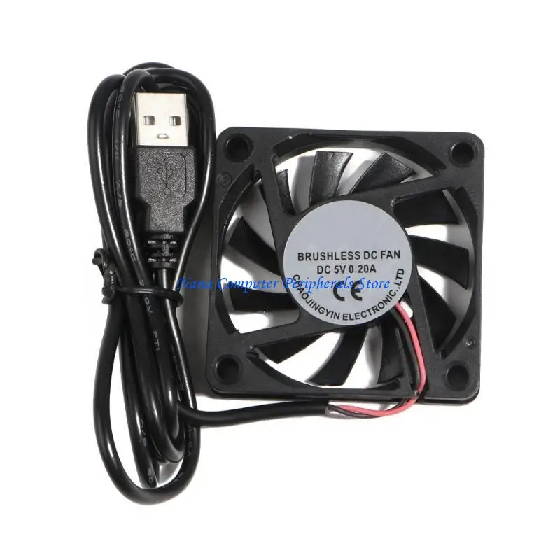 

F68C 60mm USB Fan 5V Brushless Cooling Fans Oil Bearing Fan for 3D Printer Computer Case Fan CPU Coolers DIY Cooling