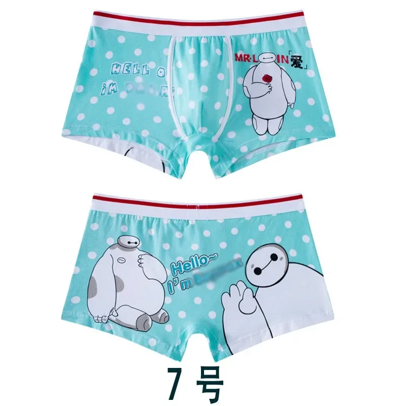 Kawaii Crayon Shin-Chan Series Printed Men\'s Fashion Cotton Underpants Cute Cartoon Comfortable Low Waist Briefs Various Size