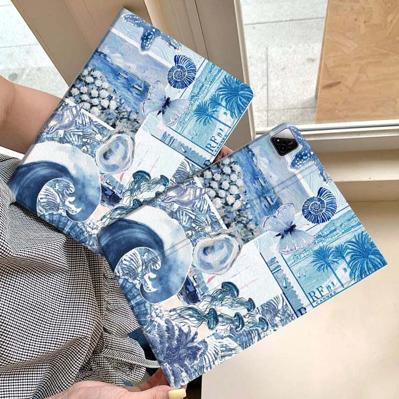 

Cartoon Ocean Turtle Dolphin Gift Tablet Case For Xiaomi Redmi Mini Pad SE K 2 4 5 6 7 8 2023 2025 11 8.8 11.2 10.1 Pro