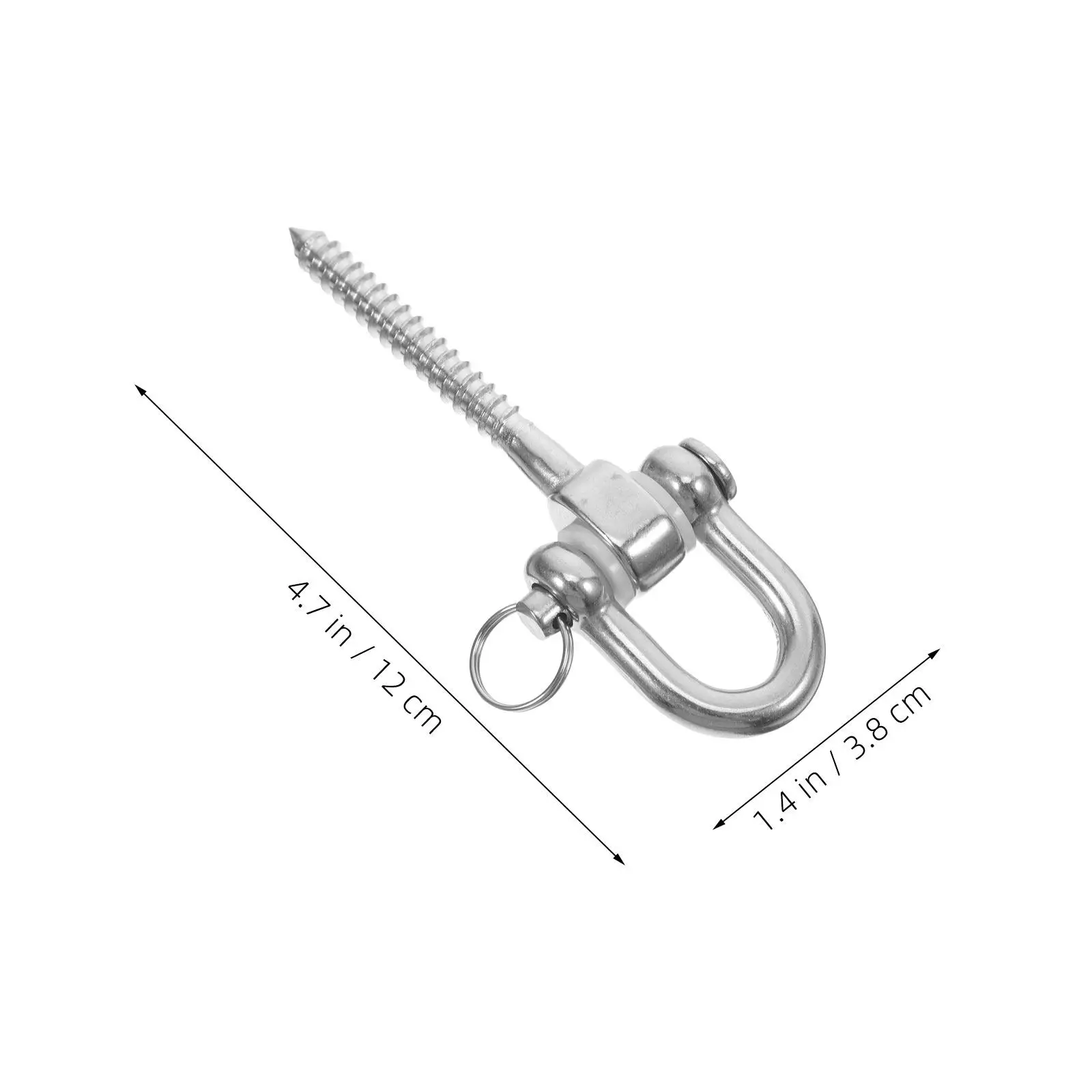 Heavy-duty hammock hooks for hammock owners to secure hammock hanging with 360° swivel stainless steel support 2 pcs