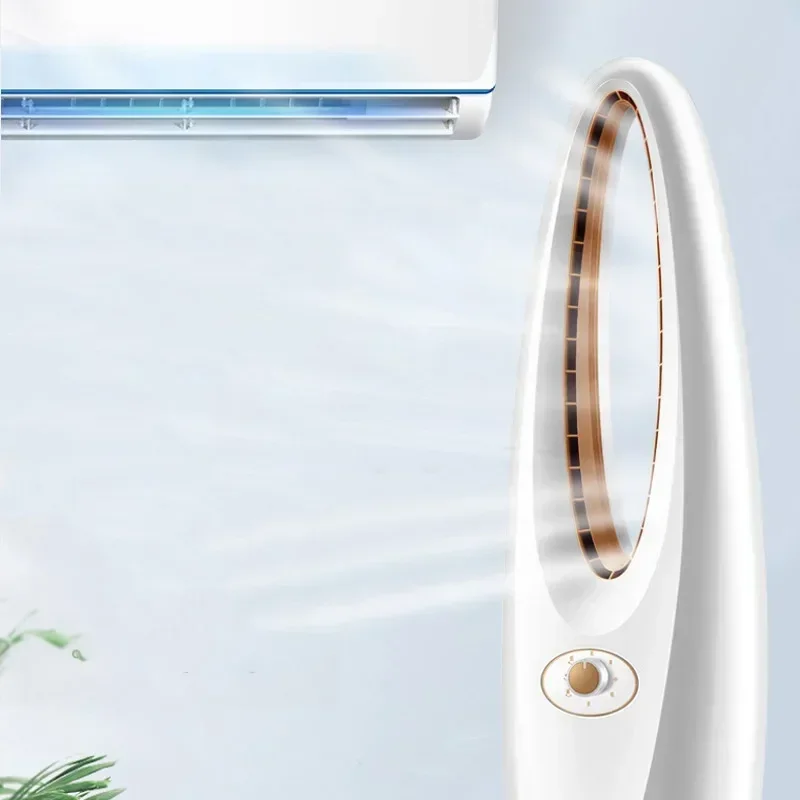 مروحة كهربائية قائمة بدون شفرات ، دوران هواء ، اهتزاز صامت ، جهاز تحكم عن بعد ، نماذج ميكانيكية ، منزلية