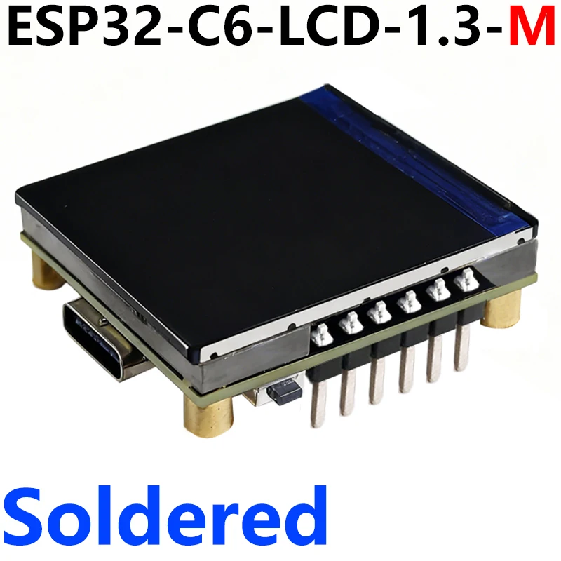 Płytka rozwojowa ESP32-C6 z 1,3-calowym wyświetlaczem LCD 240x240 IPS, obsługująca WiFi 6, Bluetooth 5, Zigbee 3.0/Thread, moduł SPI ST7789 z portem Type-C. — zdjęcie produktu 5