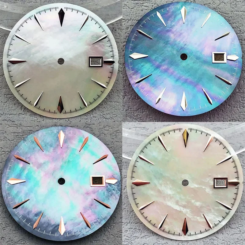 NH35 shell Presage dial 35mm rose gold silver watch  suitable for NH35 NH36 automatic mechanical replacement parts - view 3