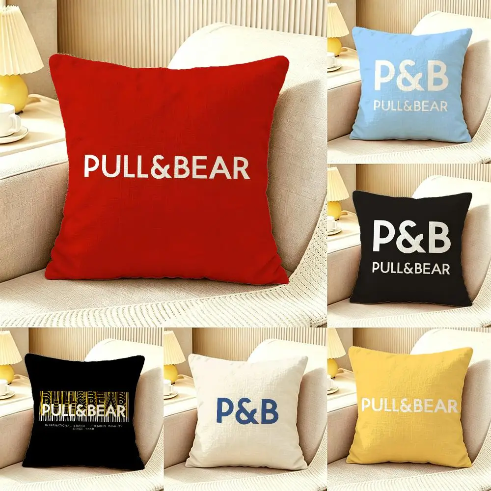 Brand Pull&BearS Cushion Cover Pillow Cover Nordic Minimalist Throw DoubleSided Print Cushion Case for Sofa Bedroom Decor