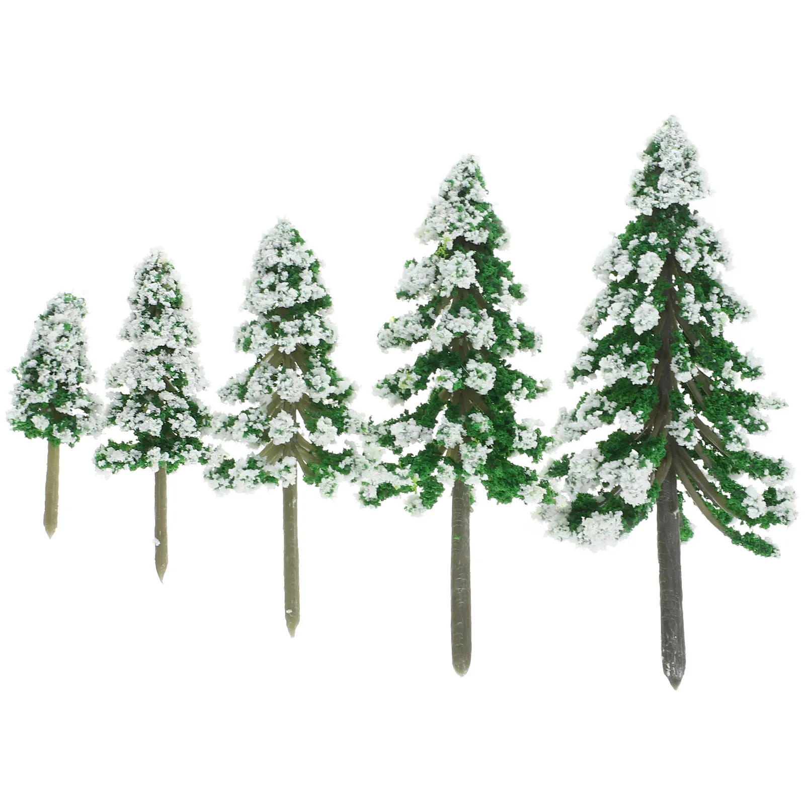 

5Pcs Cedar Tree Models Miniature Durable Trees for Train Scenery Layout Sand Table DIY Landscape Decoration