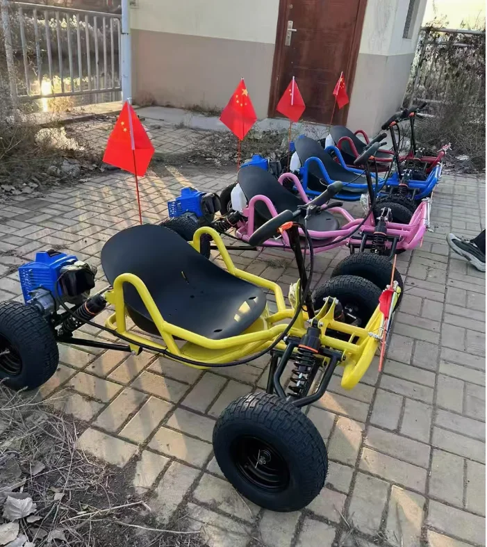 SRJOIN Off-road Kart กีฬา Kart น้ํามันเบนซิน MINI รถเหมาะสําหรับผู้ใหญ่เด็ก TRACK-Ready รถขนาดเล็ก Drift ปรับได้