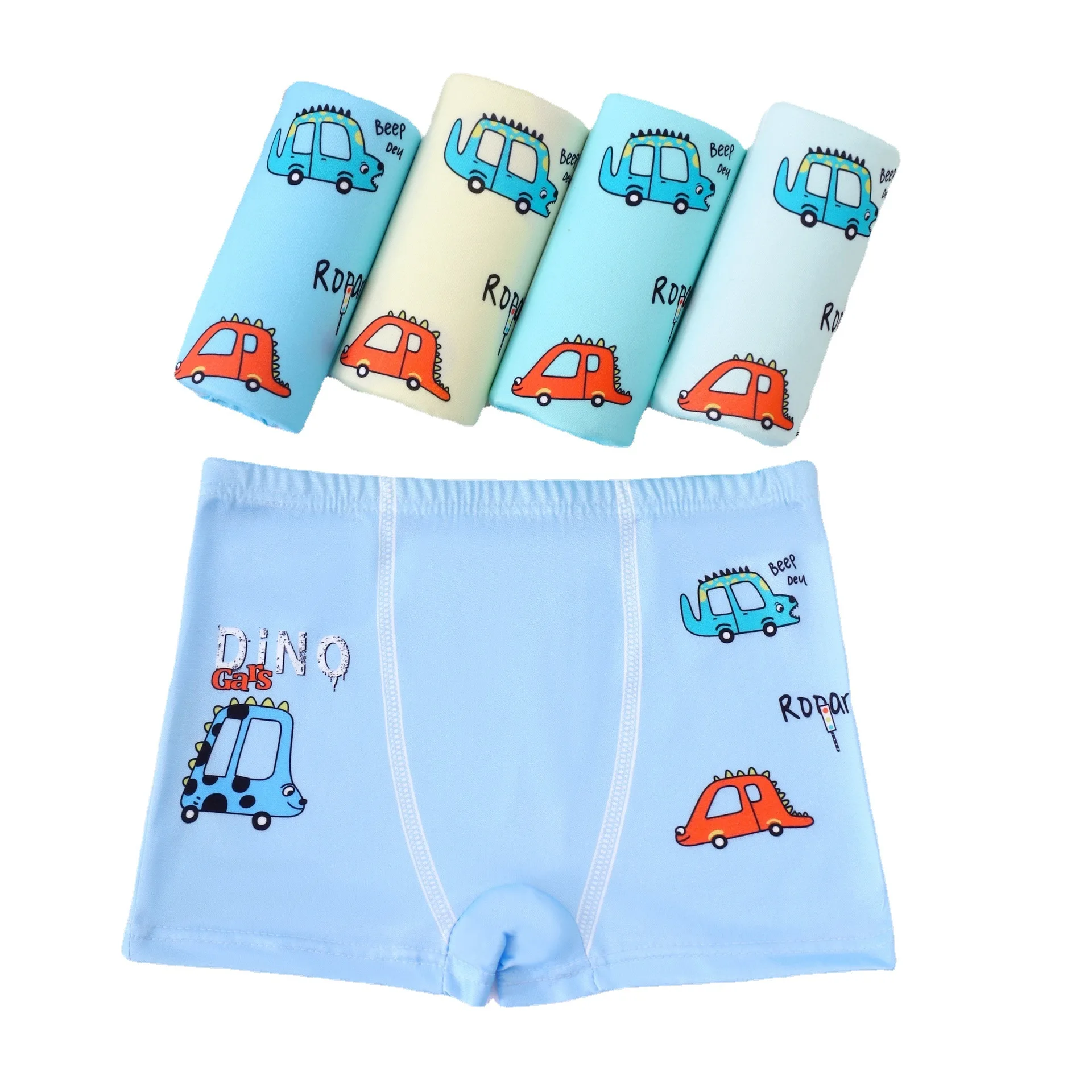 4pcs/Lot Children Boy Briefs Cotton Soft Toddler Cartoon Girl Short Panties Kid Underwear for Infant Boy Teen Underpant 2 -15 Ye