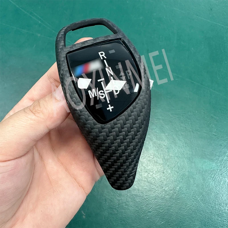 Echte Carbonfaser-Schaltknauf-Abdeckung für den Innenraum, Ersatzteil für BMW F30 F31 F32 F33 F36 F10 3er 5er 7er Serie