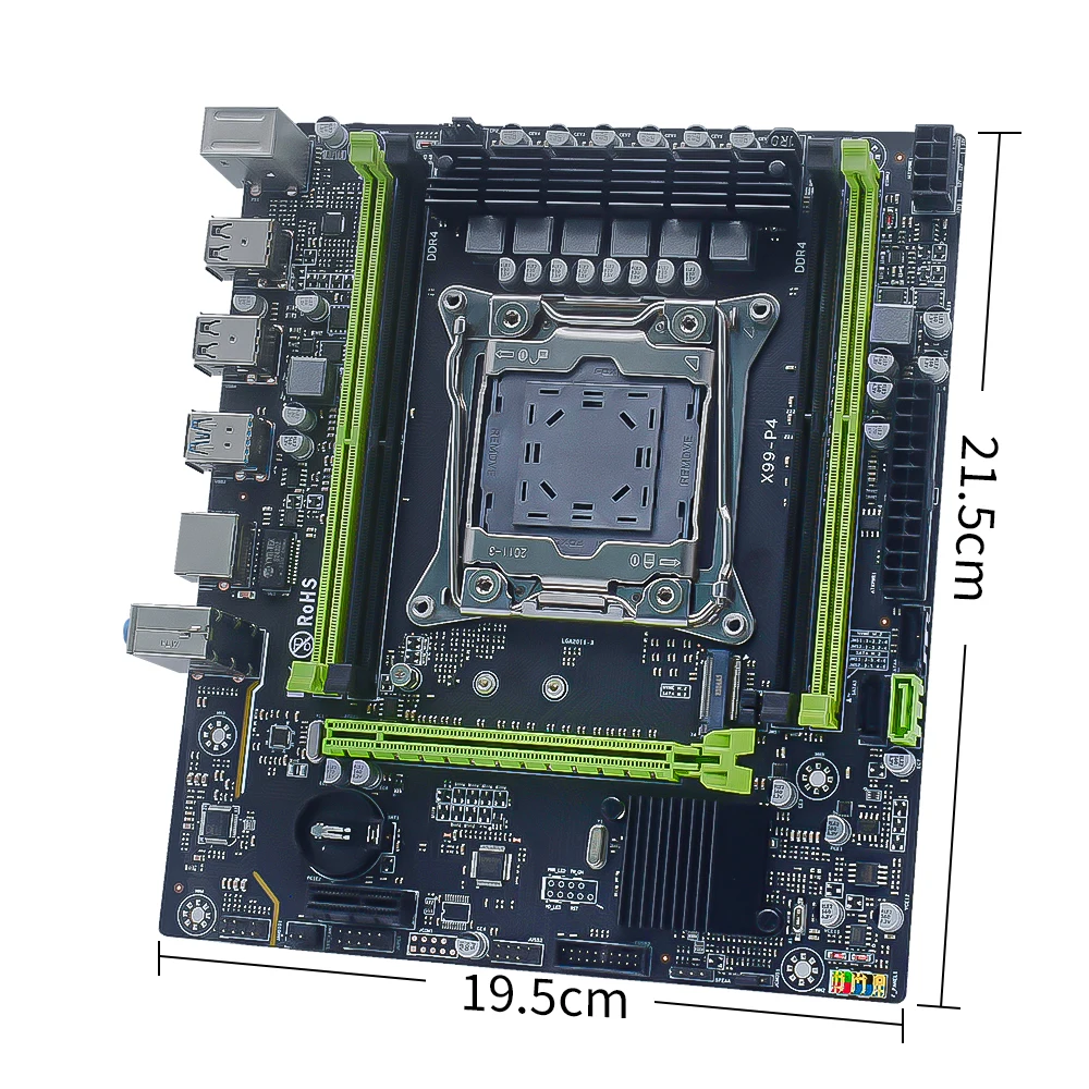 Zestaw płyty głównej MUCAI X99 P4 LGA 2011-3 z procesorem Intel Xeon E5 2650 V4 i pamięcią RAM DDR4 16 GB (2*8 GB) 2666 MHz