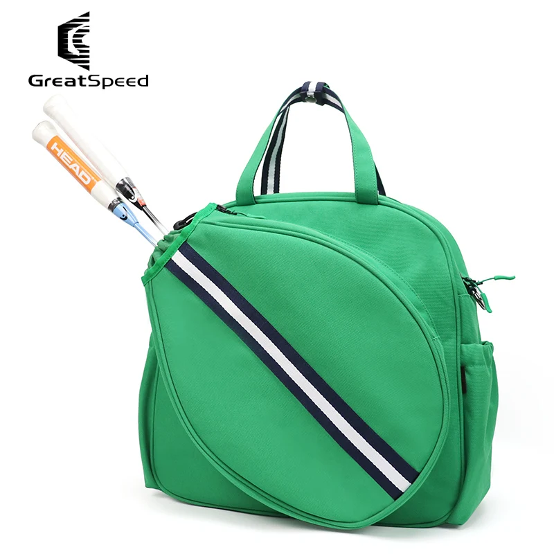 New Print Oxford Cloth Tennis Bag Green GreatSpeed Original Tenis Squash Racket Shoulder Bag Adults Youth Laptop Storage Handbag