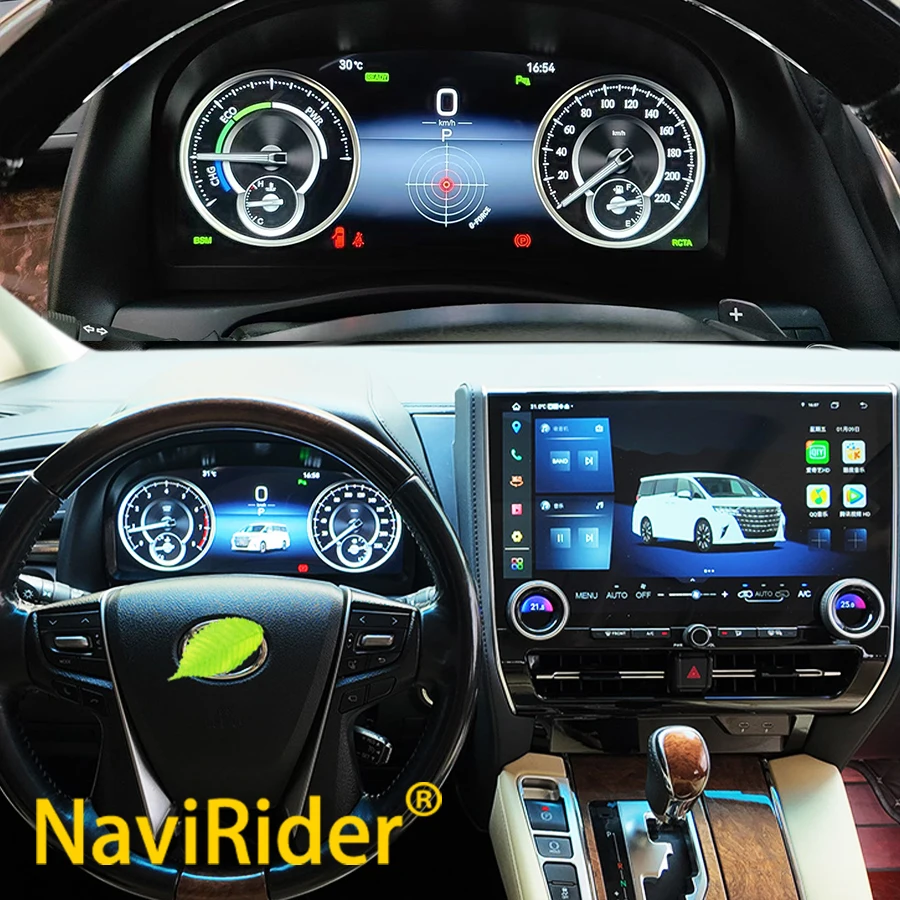 

Full LCD Car Instrument Cluster Virtual Cockpit Dashboard Speedometer For Toyota Alphard Vellfire 2015-2022 Digital Meter Clock
