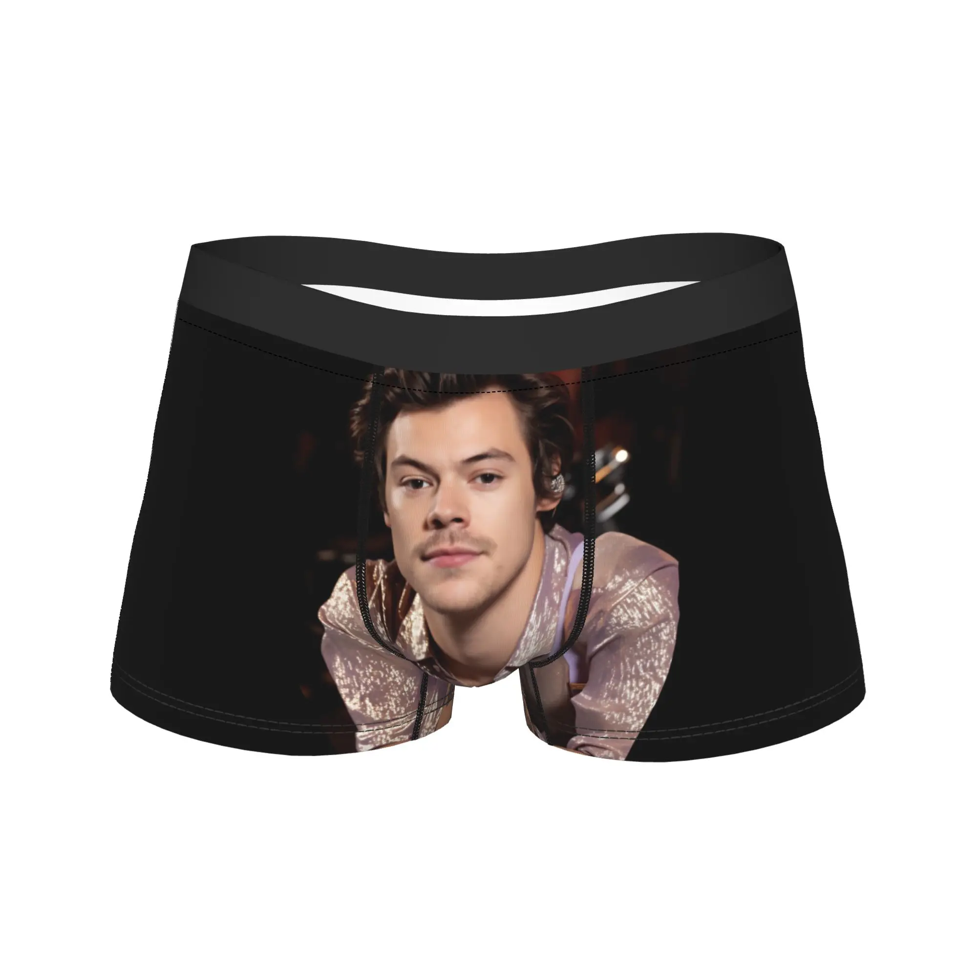 H-Harry Styles  Underwear  Custom DIY Boxer Shorts Hot Sale Man Panties Classic Boxer Brief Birthday Present