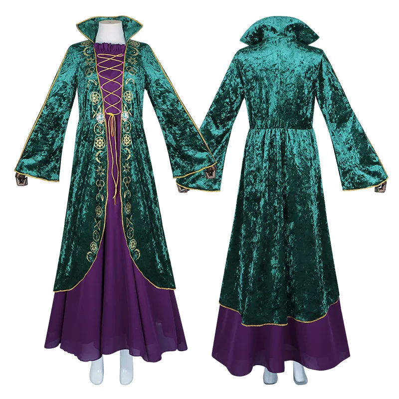 

Witch Costume Winnifred The Witch Vintage European And American Style Robe Halloween Cosplay Dress