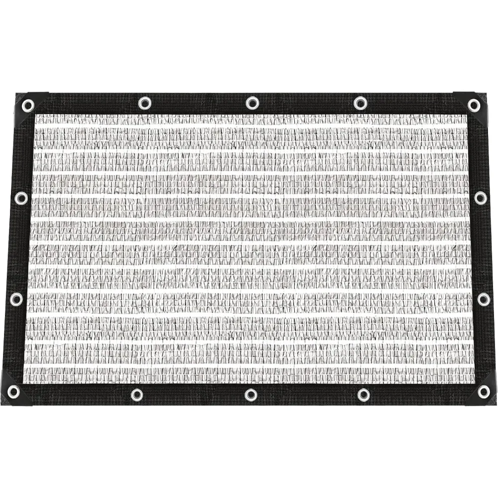 

80% Silver Shade Cloth for Garden,Pergola,Greenhouse,Chicken Coop,Kennels,Shade Cloth with Grommets,Simple Hanging Covers
