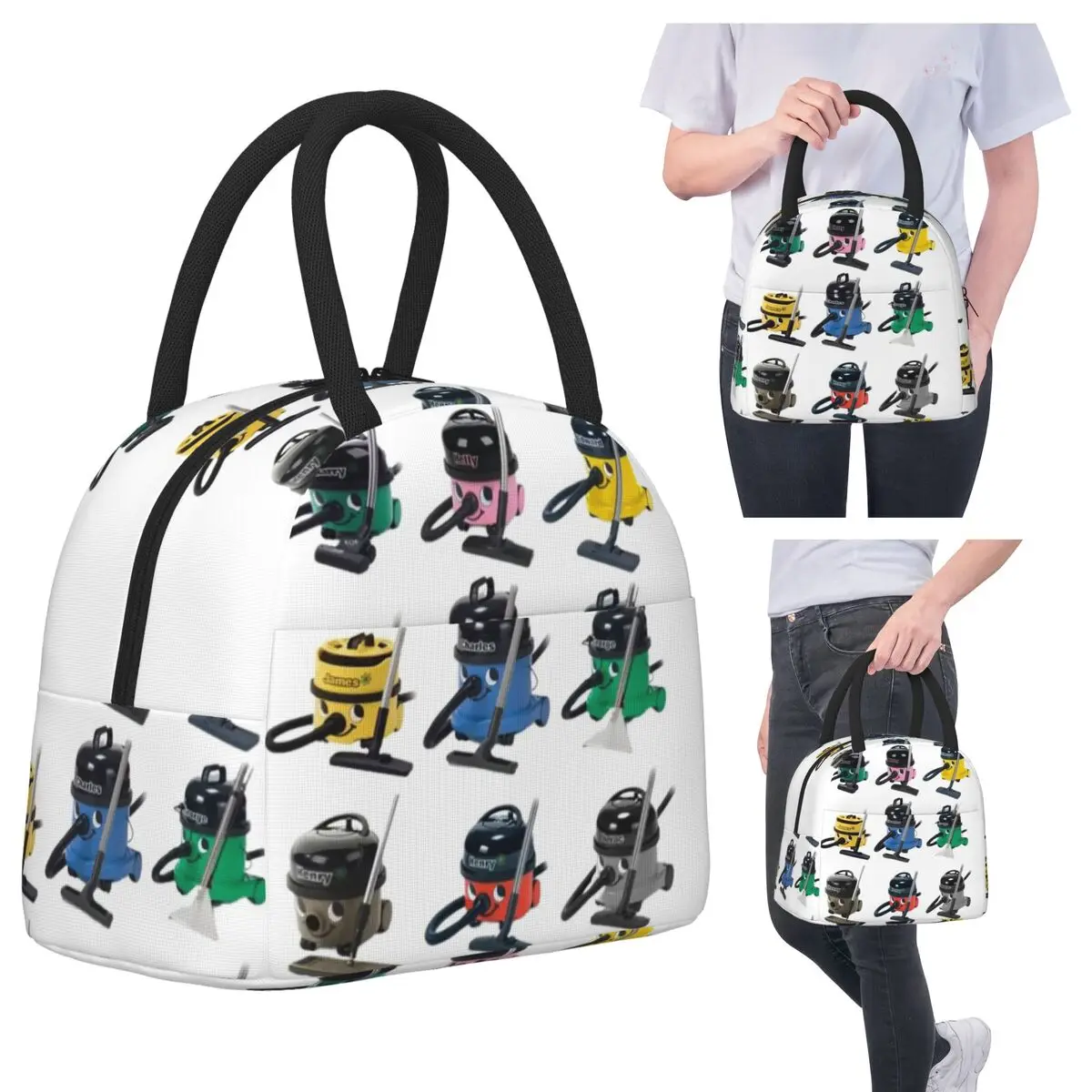 

Henry Hoover And Friends Insulated Lunch Bag for Women Office Cooler Thermal Food Box Tote Portable Lunch Boxes Container