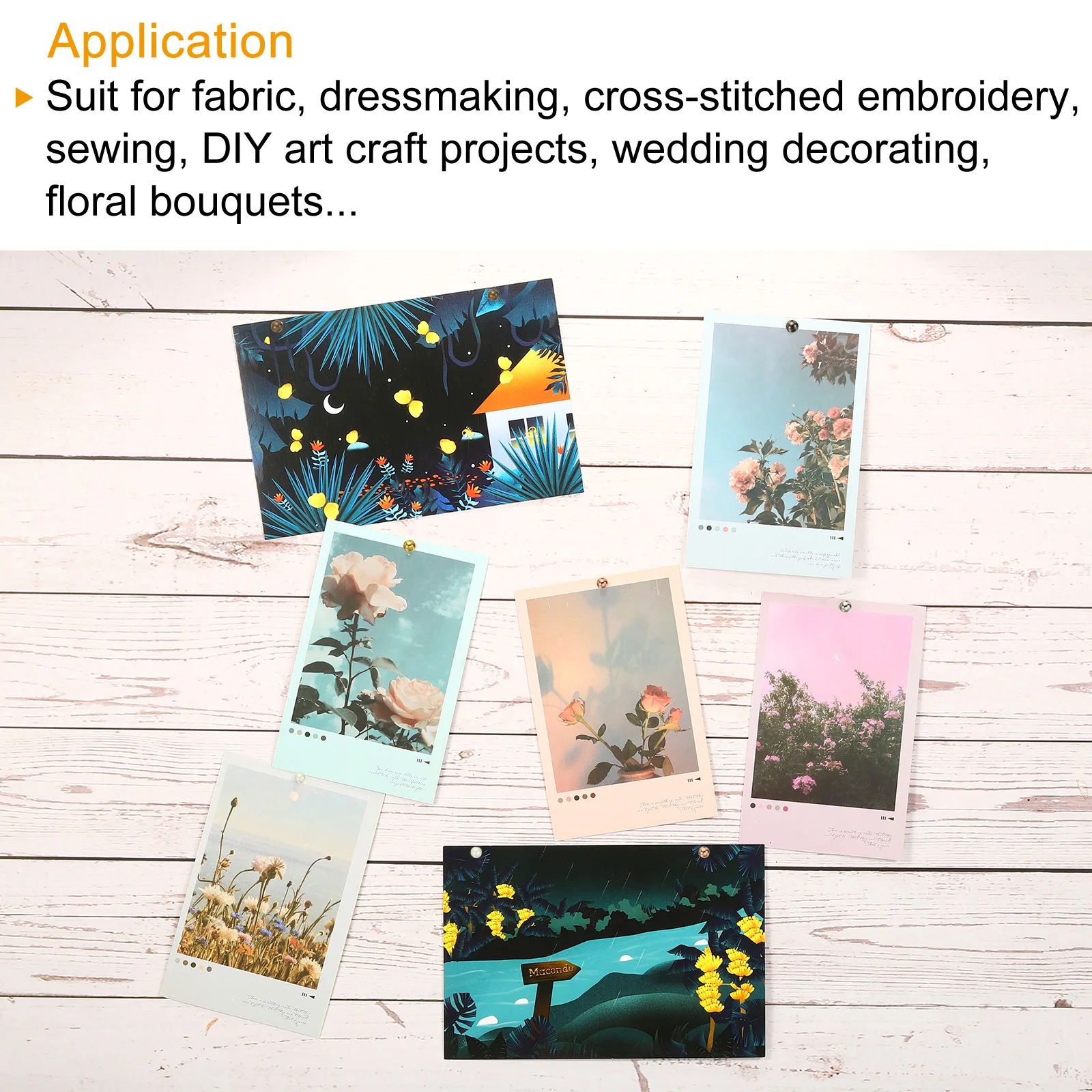 200Pcs 4x15mm Push Pins Round Head Map Tacks Thumb Steel Point for World Maps Cork Boards