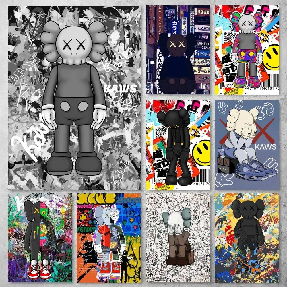 Póster de lujo K-Kaws, arte de pared para estudio, decoración de sala de estar, imagen decorativa única para el hogar, 1 ud.