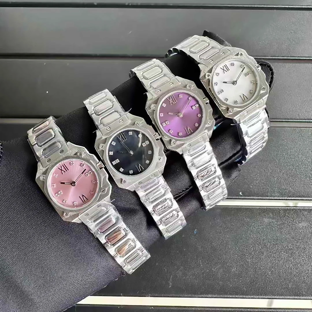 Модные брендовые наручные часы для женщин и девочек в стиле бриллиантов 30 мм, высококачественные японские кварцевые часы со стальным ремешком, роскошные часы GC48
